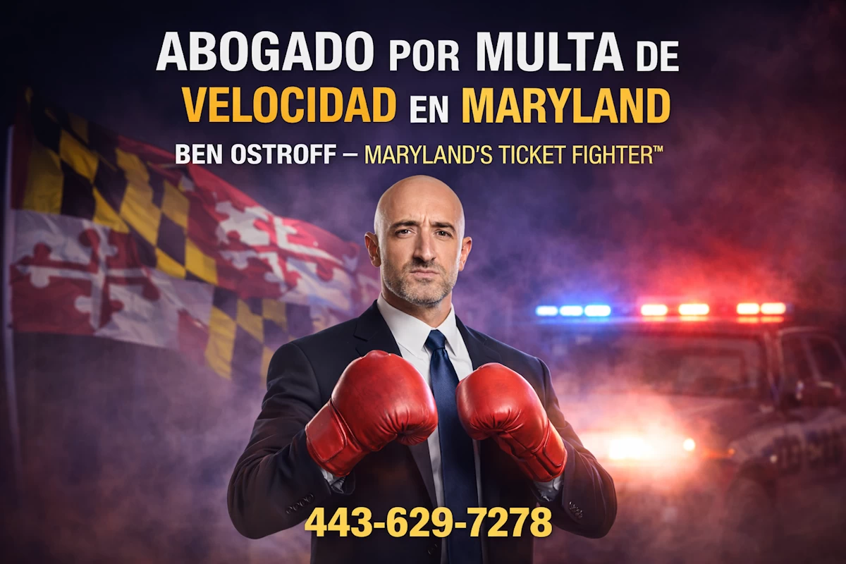 Abogado por multa de velocidad en Maryland